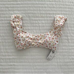 brand new floral swim top